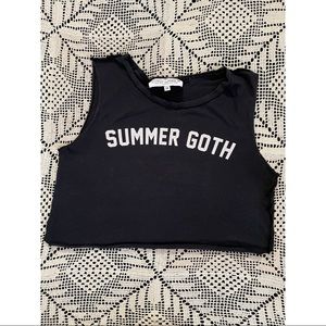 Goth Crop Top